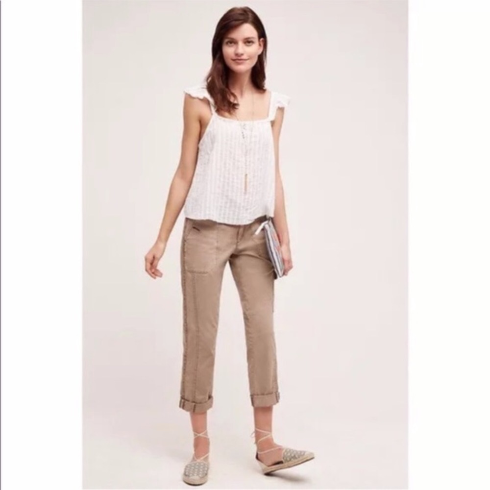 Anthropologie Saturday Sunday white flutter tank